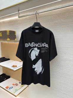 BALENCIAGA T-shirts & Vests Cotton (Black-White) XS-L A2020260613020679