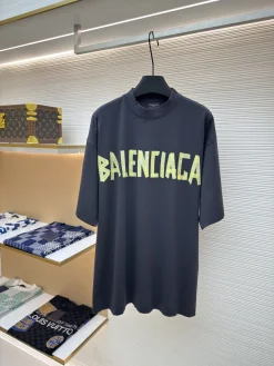 BALENCIAGA T-shirts & Vests Cotton (Black-Yellow) 1-4 A6520260613056399