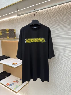 BALENCIAGA T-shirts & Vests Cotton (Black-Yellow-White) S-XL A2520260613031279