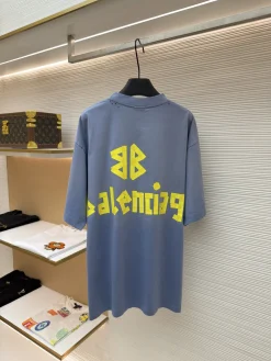 Alternative view of BALENCIAGA T-shirts & Vests Cotton (Blue) 1-4 A6520260613056099