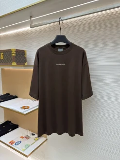 BALENCIAGA T-shirts & Vests Cotton (Brown) XS-L A3020260613027089