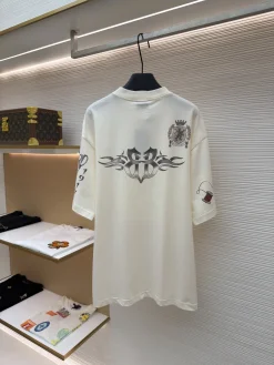 Alternative view of BALENCIAGA T-shirts & Vests Cotton (Cream-Red-Black) S-XL A3520260613024489