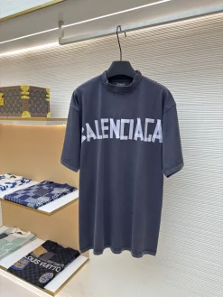 BALENCIAGA T-shirts & Vests Cotton (Dark Gray-White) 1-4 A6520260613056499