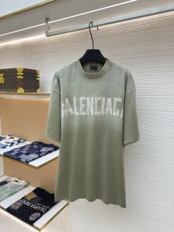 BALENCIAGA T-shirts & Vests Cotton (Green) 1-4 A6520260613056899