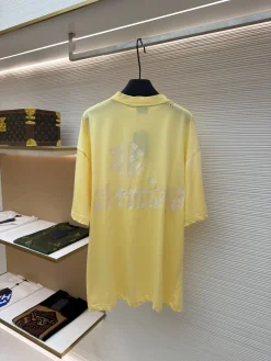 Alternative view of BALENCIAGA T-shirts & Vests Cotton (Yellow) 1-4 A6520260613056299