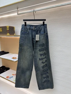 BALENCIAGA Trousers & Shorts Denim (Blue) S-XL C00202606130543139