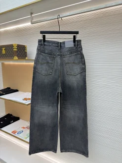 Alternative view of BALENCIAGA Trousers & Shorts Denim (Grey-Black) 26-29 B95202606130256139