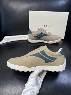BALLY Sneakers & Trainers Leather (Beige-Blue-White) EU39-45 C90202606030079159