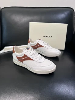 Alternative view of BALLY Sneakers & Trainers Leather-Textile (White-Brown) EU39-45 C90202606030085159