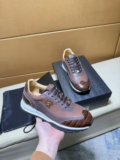 Alternative view of BERLUTI Sneakers & Trainers Leather-Alligator Leather (Brown-Dark Brown-White) EU38-44 C00202606033398129