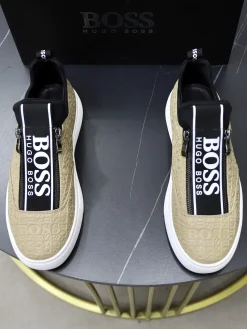 Alternative view of BOSS Sneakers & Trainers Leather (Beige-Black-White) EU38-44 B20202606030086109