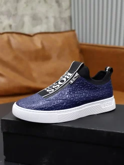 BOSS Sneakers & Trainers Leather (Blue-Black-White) EU38-44 B20202606030094109
