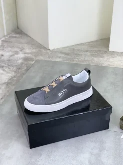 BOSS Sneakers & Trainers Leather-Suede (Grey-White-Brown) EU38-44 B21202606030105109