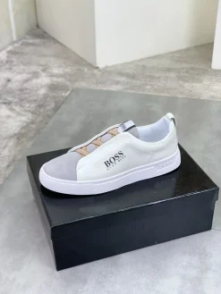 BOSS Sneakers & Trainers Leather-Suede (White-Grey-Beige) EU38-44 B21202606030107109