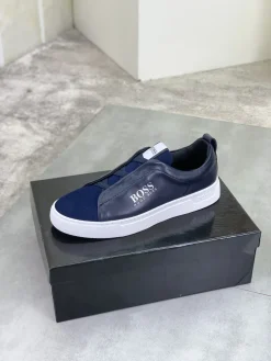 BOSS Sneakers & Trainers Leather-Textile (Navy-White) EU38-44 B21202606030108109