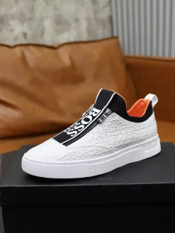 BOSS Sneakers & Trainers Leather (White-Black-Orange) EU38-44 B20202606030100109