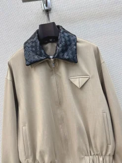 Alternative view of BOTTEGA VENETA Coats & Jackets Polyester-Cotton (Beige-Black) S-M-L C65202606011719149