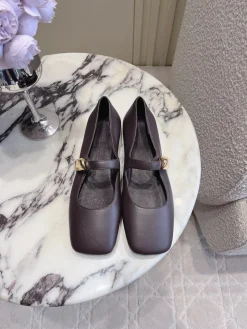 Alternative view of BOTTEGA VENETA Flats & Loafers Leather (Brown-Gold) EU35-39 C10202606030114129
