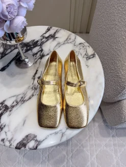 Alternative view of BOTTEGA VENETA Flats & Loafers Leather (Gold) EU35-39 C10202606030116129