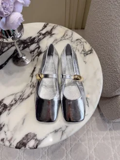 Alternative view of BOTTEGA VENETA Flats & Loafers Patent Leather (Silver-Gold) EU35-39 C10202606030117129