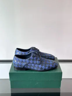 BOTTEGA VENETA Formal Shoes Leather (Blue-Black) EU39-44 D60202606030123179