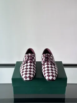 Alternative view of BOTTEGA VENETA Formal Shoes Leather (White-Burgundy) EU39-44 D60202606030125179