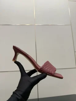 Alternative view of BOTTEGA VENETA Sandals & Mules Leather (Burgundy) EU35-39 B50202606030132119