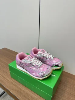 BOTTEGA VENETA Sneakers & Trainers Mesh-Leather (Pink-Silver-White) EU35-46 B40202606030160109