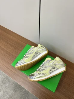 BOTTEGA VENETA Sneakers & Trainers Mesh-Leather (Yellow-Silver-White-Brown) EU35-45 B40202606030164109