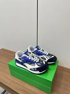 BOTTEGA VENETA Sneakers & Trainers Mesh-Suede (Blue-Navy-White-Yellow) EU35-45 B40202606030166109