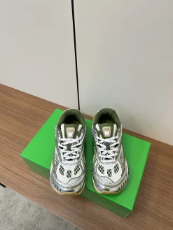 Alternative view of BOTTEGA VENETA Sneakers & Trainers Mesh-Synthetic (Green-Silver-White) EU35-45 B40202606030159109