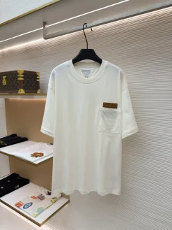 BOTTEGA VENETA T-shirts & Vests Cotton (White-Brown) XS-L A3520260613007589