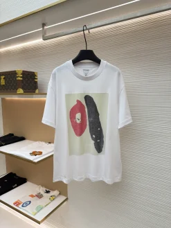 BOTTEGA VENETA T-shirts & Vests Cotton (White-Red-Black) S-XL A1520260613023079
