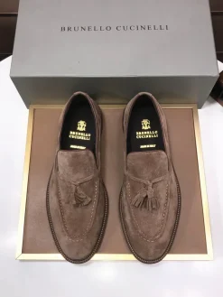 Alternative view of BRUNELLO CUCINELLI Flats & Loafers Suede (Beige) EU38-44 C00202606030182129