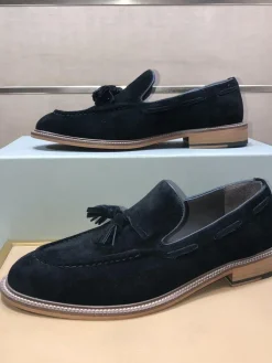 BRUNELLO CUCINELLI Flats & Loafers Suede (Black-Brown) EU38-44 C00202606030169129