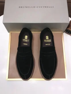Alternative view of BRUNELLO CUCINELLI Flats & Loafers Suede (Black-Brown) EU38-44 C00202606030172129