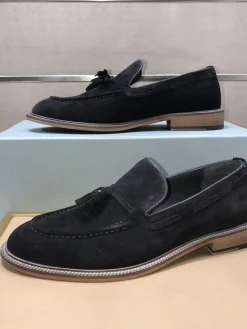 BRUNELLO CUCINELLI Flats & Loafers Suede (Black) EU38-44 C00202606030168129