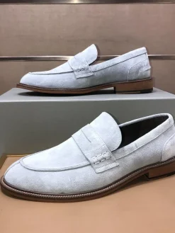 BRUNELLO CUCINELLI Flats & Loafers Suede (Light Blue-Brown) EU38-44 C00202606030179129