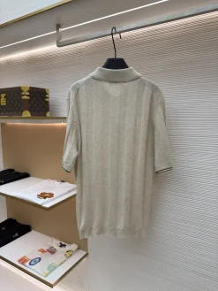 Alternative view of BRUNELLO CUCINELLI Shirts & Polos Knit (Light Gray) S-XL B30202606130698119