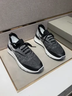 Alternative view of BRUNELLO CUCINELLI Sneakers & Trainers Knit (Black-White-Grey) EU38-44 B10202606030185109