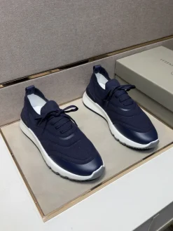 Alternative view of BRUNELLO CUCINELLI Sneakers & Trainers Knit (Navy-White-Grey) EU38-44 B10202606030188109
