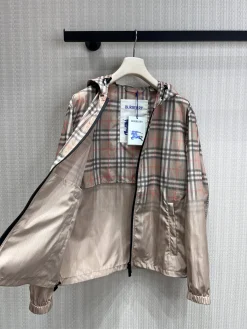 Alternative view of BURBERRY Coats & Jackets Polyester-Viscose (Beige-Red-Black) S-M-L C85202606011807159