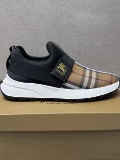 BURBERRY Sneakers & Trainers Canvas-Rubber (Black-Brown-White) EU38-44 B21202606030200109