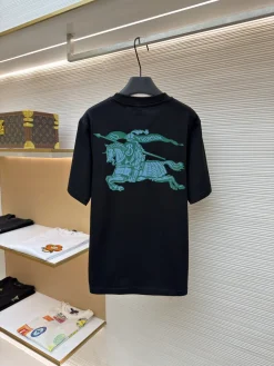 Alternative view of BURBERRY T-shirts & Vests Cotton (Black-Blue) XS-L A4520260613073089