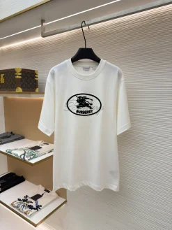 BURBERRY T-shirts & Vests Cotton (White-Black) S-XL A2020260613037979