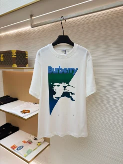 BURBERRY T-shirts & Vests Cotton (White-Blue-Green) XS-L A2520260613066779