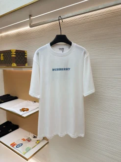 BURBERRY T-shirts & Vests Cotton (White-Blue) XS-L A4520260613073189