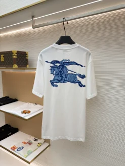 Alternative view of BURBERRY T-shirts & Vests Cotton (White-Blue) XS-L A4520260613073189