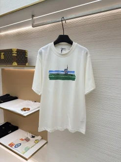 BURBERRY T-shirts & Vests Cotton (White-Green-Blue) XS-L A4520260613009989