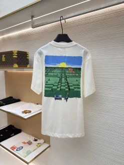 Alternative view of BURBERRY T-shirts & Vests Cotton (White-Green-Blue) XS-L A4520260613009989